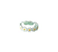 RVHAOODI New 2025 Vintage Daisy For Korean Adjustable Opening Engagement Statement Gif Fashion Accessories Creative Gift