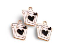 RVHAOODI Ornaments 10pcs 18x17mm Romantic Love Heart Pendant Charms for Making Necklace D.I.Y Bracelet s Supplies Sculpture