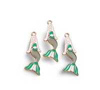 RVHAOODI Ornaments 10pcs 19x17mm Cute Crab Charms Animal Pendants Charm for Making Necklaces Bracelet D.I.Y Craft Supplies Sculpture