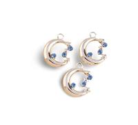 RVHAOODI Ornaments 10pcs Chic Crystal Love Charms Pendants for Making Necklaces D.I.Y s Sculpture