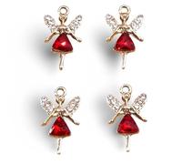 RVHAOODI Ornaments 10pcs Delicate Crystal Rhinestone Crown Charms for Making Necklace Pendants D.I.Y Bracelet s Supplies Sculpture