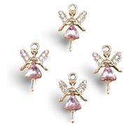 RVHAOODI Ornaments 10pcs Delicate Crystal Rhinestone Crown Charms for Making Necklace Pendants D.I.Y Bracelet s Supplies Sculpture