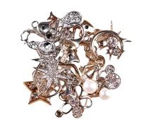 RVHAOODI Ornaments 10pcs Romantic Crystal Love Heart Charms for Making Cute Animal Pendants D.I.Y Necklace s Sculpture