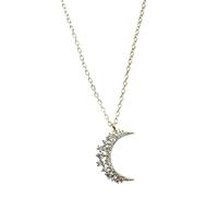 RVHAOODI pavé moon pendant 14k clavicle chain necklace women wedding jewelry Made in China