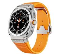 RVHAOODI Pour Galaxy montre Ultra Bracelet 47mm accessoires Fluororubber sport Bracelet pour Galaxy montre 7 Ultra bracelets de montre