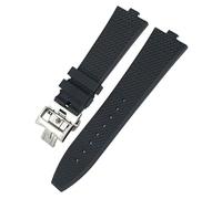 RVHAOODI Quality Convex Type Fluororubber Watchband 24 * 7mm for Vacheron Constan Overseas 4500v 5500v Blue Black Orange White Watch Strap
