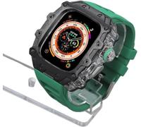 RVHAOODI RM Style Boîtier de montre en alliage + bracelet de montre, pour 2 49 mm, pour homme et femme, bracelet de montre de sport en et kit d'étui, pour iWatch série 8