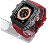 RVHAOODI RM Style Boîtier de montre en alliage + bracelet de montre, pour 2 49 mm, pour homme et femme, bracelet de montre de sport en et kit d'étui, pour iWatch série 8