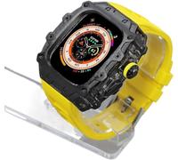 RVHAOODI Rm Style Boîtier en alliage transparent pour 2 49 mm Bracelet de montre en Accessoires de montre PC en métal pour montre IWatches 2 49 mm