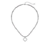 RVHAOODI Silver Green Shamrock Leaf Choker Short Lucky for Women Jewelry Valentine's Day Gifts