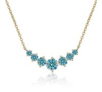 RVHAOODI Simple 2.8CT Moissanite Necklace for Women Cut D Color Lab Created Pendant Perfect for Daily Wear Parties Wedding