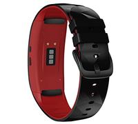 RVHAOODI Smart Watch Straps for Gear Fit 2 Pro Strap Silicone Fitness Watch Wrist Band Gear Fit2 Pro SM-R360 Adjustable Bracelet Watch Band (Color : Red Black)