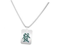 RVHAOODI Style Chinois Mahjong Hip Hop Pendentif pour Famille