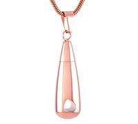 RVHAOODI Tear-drop Keepsake Urns Memorial Jewelry For Ashes Urn Necklace Funeral Casket Cremation Urn Jewelry