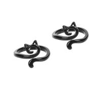 RVHAOODI The Female Unique Small Cool Women Fun Opening Black Alloy