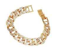 RVHAOODI trim bling diamond tennis chain hip Attractive Chain Miss link chain able