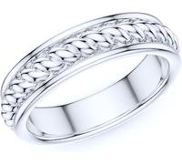 RVHAOODI Twisted Rope Comfortable Shank 2CT Simulated Round Diamond or Moissanite Promise Engagement Ring