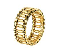 RVHAOODI Women Ring Band Vacuum Filled Simple Stack Finger Jewelry Gift Size 6-8