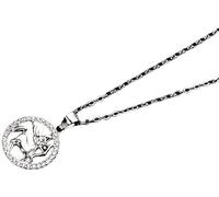 RVHAOODI Women's Constellations Sterling Silver Pendant Carving Hollow Dainty Pendant Constellations Guardian Choker for Girls Gift