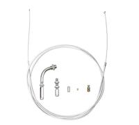 RVIFY Brake Handle 190cm Motorcycle Throttle Cable Gas Brake Clutch Repair Kit Fit for CBR125 CRF230 KLX EXC Fit for Ninja Dirt Bike ATV Brake Grips(Silver)
