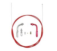 RVIFY Brake Handle 190cm Motorcycle Throttle Cable Gas Brake Clutch Repair Kit Fit for CBR125 CRF230 KLX EXC Fit for Ninja Dirt Bike ATV Brake Grips(Red red)