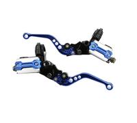 RVIFY Brake Handle for ATV Quad Moped Scooter Universal Motorcycle Brake Handle Master Cylinder 22MM Hydraulic Clutch Lever Adjustment Brake Grips(Blue)
