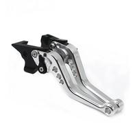 RVIFY Brake Handle Motorcycle Adjustable Front Rear Handle Brake Clutch Levers Grips Fit for Royal Fit for Enfield Fit for Himalayan 400 Brake Grips(Silver)
