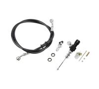 RVIFY Brake Handle Motorcycle M10 Universal Hydraulic Clutches Short Hydraulic Brake Transfer Pump 1200MM Oil Pipe Set Brake Grips(Black)