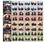 RVlensJoy 80 Pcs Mist Theme Gothic Scrapbook Kit, Vintage PET Stickers for Junk Journal & Collage, Dark Academia Decor for Home