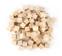 RVLZKCPG 100 PCS Children's Wooden Blocks, 2x2x2CM Blank Wooden Cubes, Natural Pine Block Craft, Wood Block for DIY Craft Decoration, Painting, DIY Puzzles