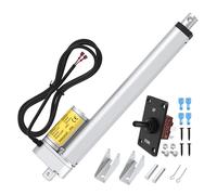 RVMARINEPAT Fast Linear Motion Actuator 10mm/s 12V Linear Actuator, 10" Stroke 330lb (1500N) Heavy Duty Actuator 12V with Waterproof Controller for TV Lifting Sofa Table