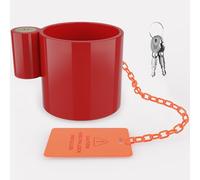 RVMATE 5th Wheel Lock, Red, Heavy Duty Steel King Pin Lock