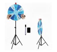RVOWTAGL 24-inch Spin the Wheel Game with Stand Adjustable 40-78 with Dry Erase Marker Eraser, Prize Wheel Stable Tripod Base for Classroom, Parties, Trade Shows,Blue