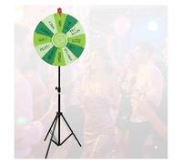 RVOWTAGL 24-inch Spinning Prize Wheel Adjustable 40-78 with Dry Erase Marker Eraser, Spin the Wheel Tabletop with Stand for Prizes, DIY Wheel Spinner for Trade Shows,Green