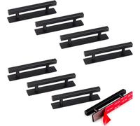 RVPEKUPE Self Adhesive Cabinet Door Handles 6" Matte Black 8-Pack