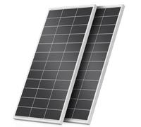 Rvpozwer 400w Solar Panel, 2×200w N-Type Monocrystalline Solarpanel, High Efficiency Solar Module with IP68 Waterproof Rating and MC4 Connectors for Homes, RV, Boat, Off-Grid (2×200-white)