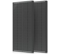 Rvpozwer 400w Solar Panel, 2x200w Black N-Type Monocrystalline Solarpanel, High Efficiency Solar Module (24.3%) with IP68 Waterproof Rating and MC4 Connectors for Homes, RV, Boat, Rooftop and Off-Grid