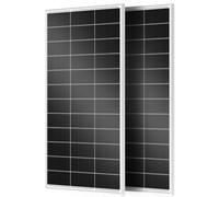 Rvpozwer Solar Panel, Black N-Type Monocrystalline Solarpanel, High Efficiency Solar Module (25%) with IP68 Waterproof Rating and MC4 Connectors for Homes, RV, Boat, Off-Grid (2 * 200w-WHITE)