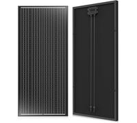 Rvpozwer Solar Panel, Black N-Type Monocrystalline Solarpanel, High Efficiency Solar Module (25%) with IP68 Waterproof Rating and MC4 Connectors for Homes, RV, Boat, Off-Grid (Black 100w)