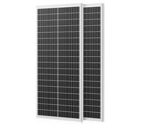 Rvpozwer Solar Panel, Black N-Type Monocrystalline Solarpanel, High Efficiency Solar Module (25%) with IP68 Waterproof Rating and MC4 Connectors for Homes, RV, Boat, Off-Grid (2 * 100W-white)
