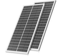 Rvpozwer Solar Panel, Black N-Type Monocrystalline Solarpanel, High Efficiency Solar Module (25%) with IP68 Waterproof Rating and MC4 Connectors for Homes, RV, Boat, Off-Grid (100w×2)