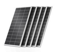 Rvpozwer1000w Solar Panel, 5×200W N-Type Monocrystalline Solarpanel, High Efficiency Solar Module (25%) with IP68 Waterproof Rating and MC4 Connectors for Homes, RV, Boat, Off-Grid (5×200W-white)