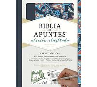 RVR 1960 Biblia de apuntes, edición ilustrada, tela en rosado y azul: Reina-Valera 1960, Rosado y Azul, tela / Pink & Blue