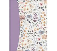 RVR 1960 Biblia de apuntes tamaño personal, morado floral, símil piel