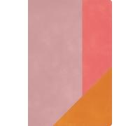 RVR 1960 Biblia de Estudio Arcoíris, rosa cuarzo, símil piel