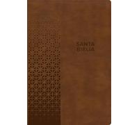 RVR 1960 Biblia letra grande, tamaño manual, edición especial, marrón rústico, símil piel