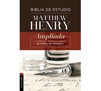 Rvr, Biblia de Estudio Matthew Henry, Tapa Dura, Interior a DOS Colores, Con Índice: Reina Valera Revisada, Ampliada