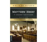 RVR, Biblia de estudio Matthew Henry y legado cristiano, Tapa dura, Interior a dos colores, Comfort Print