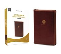 Rvr60, Santa Biblia, Letra Supergigante, Leathersoft, Café, Con Cierre, Comfort Print: RVR60 Santa Biblia, Leathersoft, café con cierre/ RV 1960 Holy Bible, Leathersoft, Brown with Closure