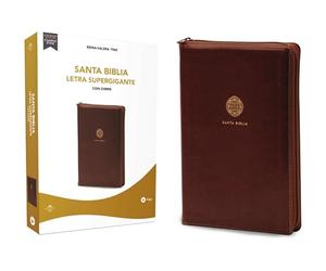 Rvr60, Santa Biblia, Letra Supergigante, Leathersoft, Café, Con Cierre, Comfort Print: RVR60 Santa Biblia, Leathersoft, café con cierre/ RV 1960 Holy Bible, Leathersoft, Brown with Closure